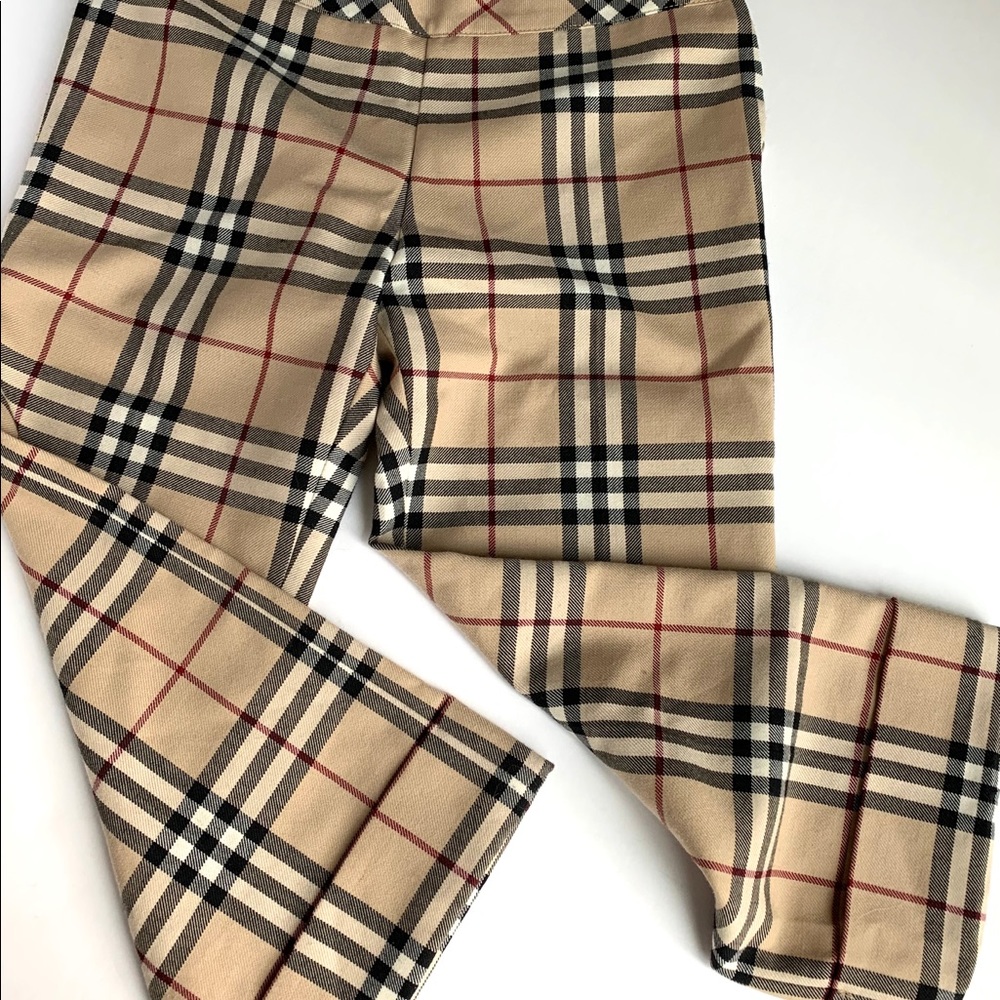 Burberry Wool Check Pants